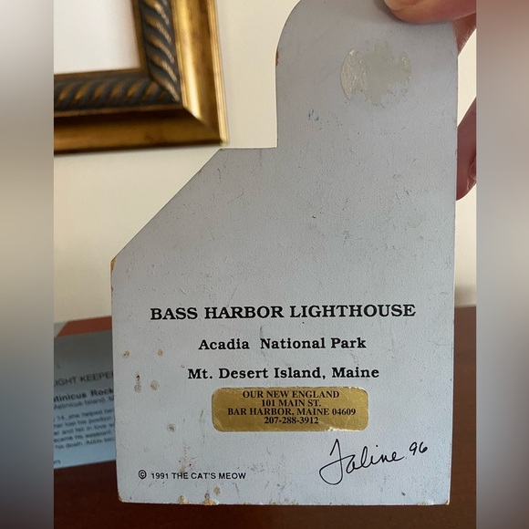 Set of 4 CATS MEOW Lighthouses Bass Harbor, Turkey Point, Admiralty, Matinicus - Picture 9 of 10